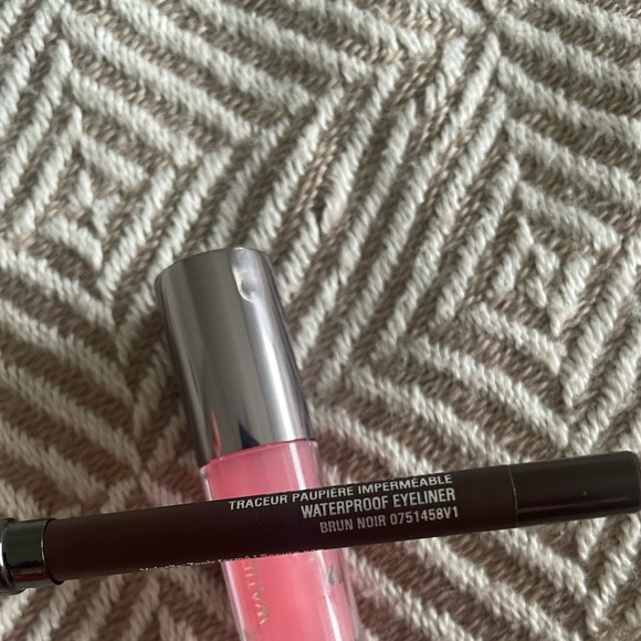 Set 3 Lise Watier Lip Oil Framboise & Waterproof Eyeliner Brun Noir + free serum - Picture 3 of 8